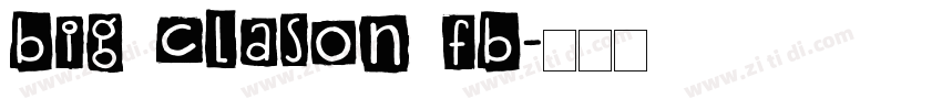 Big clason FB字体转换